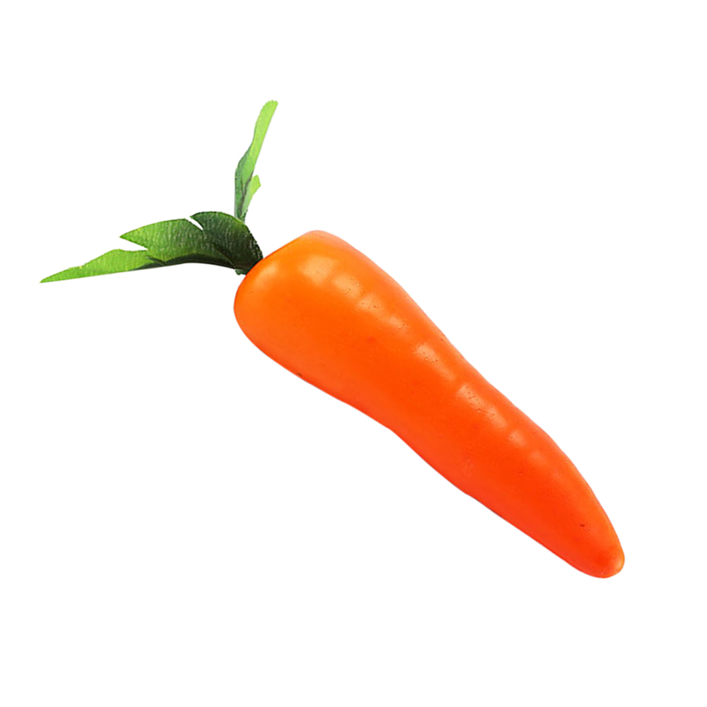 1 Uds. Zanahorias Mini espuma de plástico Artificial zanahoria frutas y verduras baya tienda hogar cocina accesorios de fotografía decorativos