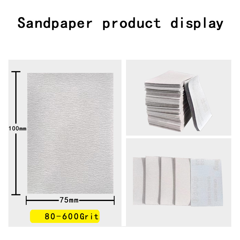 20Stck 75x 100mm Quadratischen Sandpapier Streugut Beflockung Sand Papier Spezielle Rabatt Schleif Stein Schleifer Für Auto Farbe Holz polnischen Werkzeuge