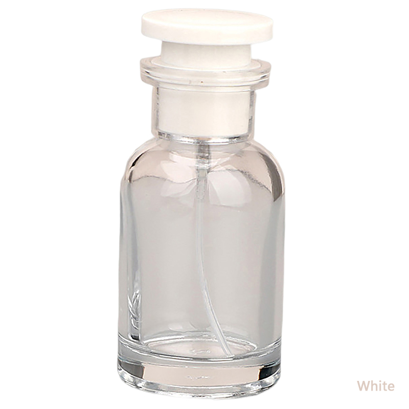 30ml lege, navulbare glazen parfumflesjes, cilindrische subflesjes, draagbare parfumverstuivers, vloeibare make-uppotjes, containers: Lichtgrijs