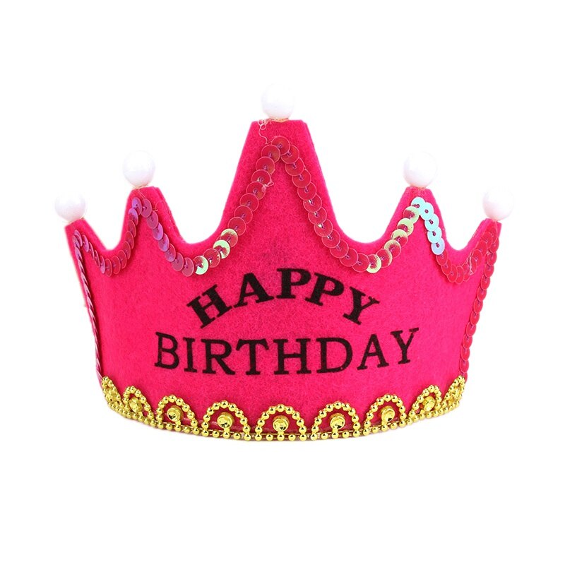 Kid Birthday Party Beautiful Hat Crown Hat King Princess Party Cake Decoration Photo Props For Children Party Hat