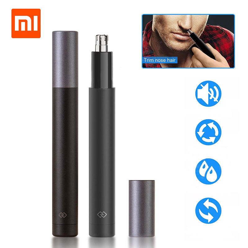 Xiaomi mijia eléctrico Mini recortador de pelo de la nariz HN1 oreja portátil de la nariz de la afeitadora de pelo de la nariz herramienta impermeable del limpiador seguro para los hombres