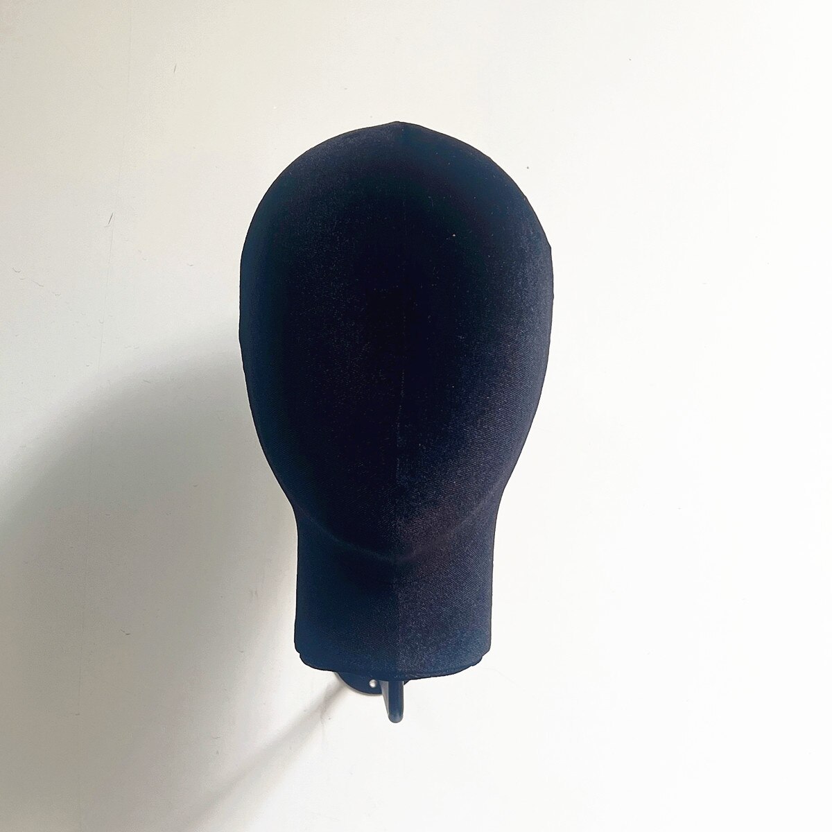 1 Stuk Stof Cover Muur Opknoping Model Mannequin Hoofd Voor Pruiken En Hoed Display: Black
