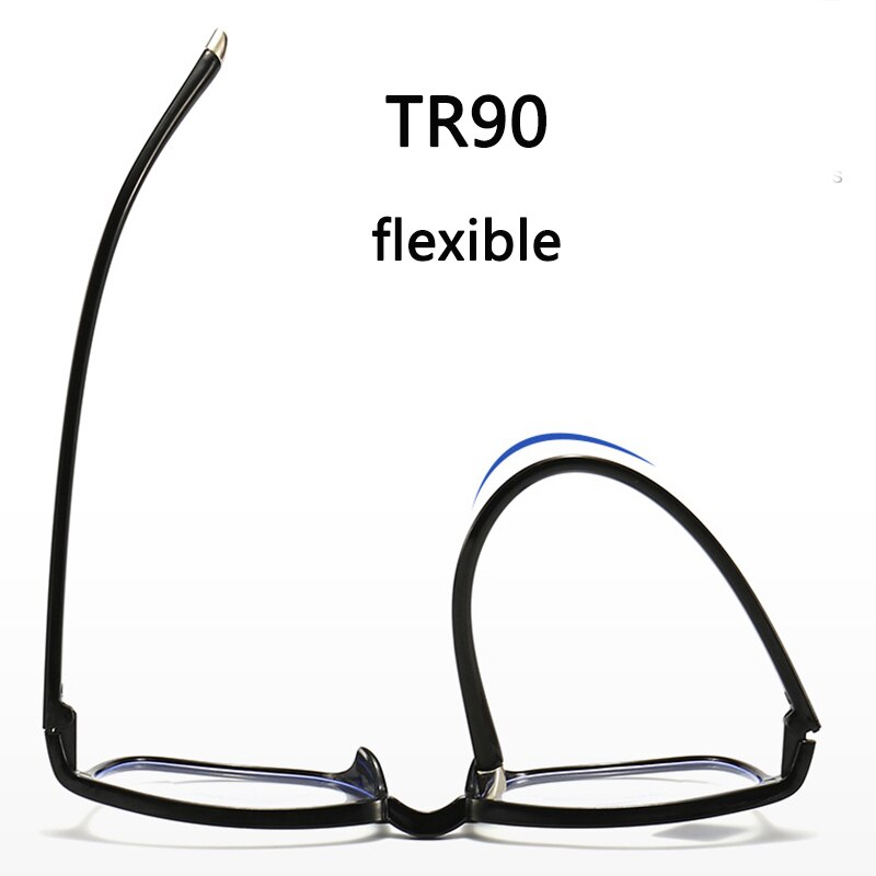 Progressieve Multifocale Leesbril Meekleurende Mannen Vrouwen Anti Blauw Licht Verziend Bril Flexibele Tr90 Full Frame + 1.5