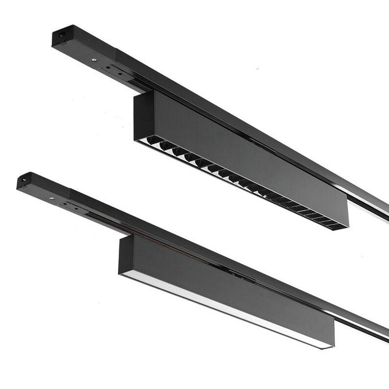 10W 20W 30W 40W 4 fili 3 fasi LED Rail Lamp alluminio Track Light 110V 220V luce di inondazione lineare negozi di negozi di casa