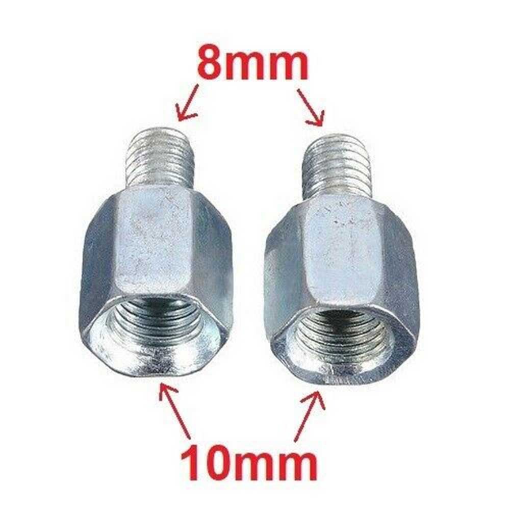 10Mm Tot 8Mm Spiegel Adapter Accessoires Met De Klok Mee Vrouwelijke Naar Mannelijke Motorfiets Scooter Schroefdraad Duurzaam