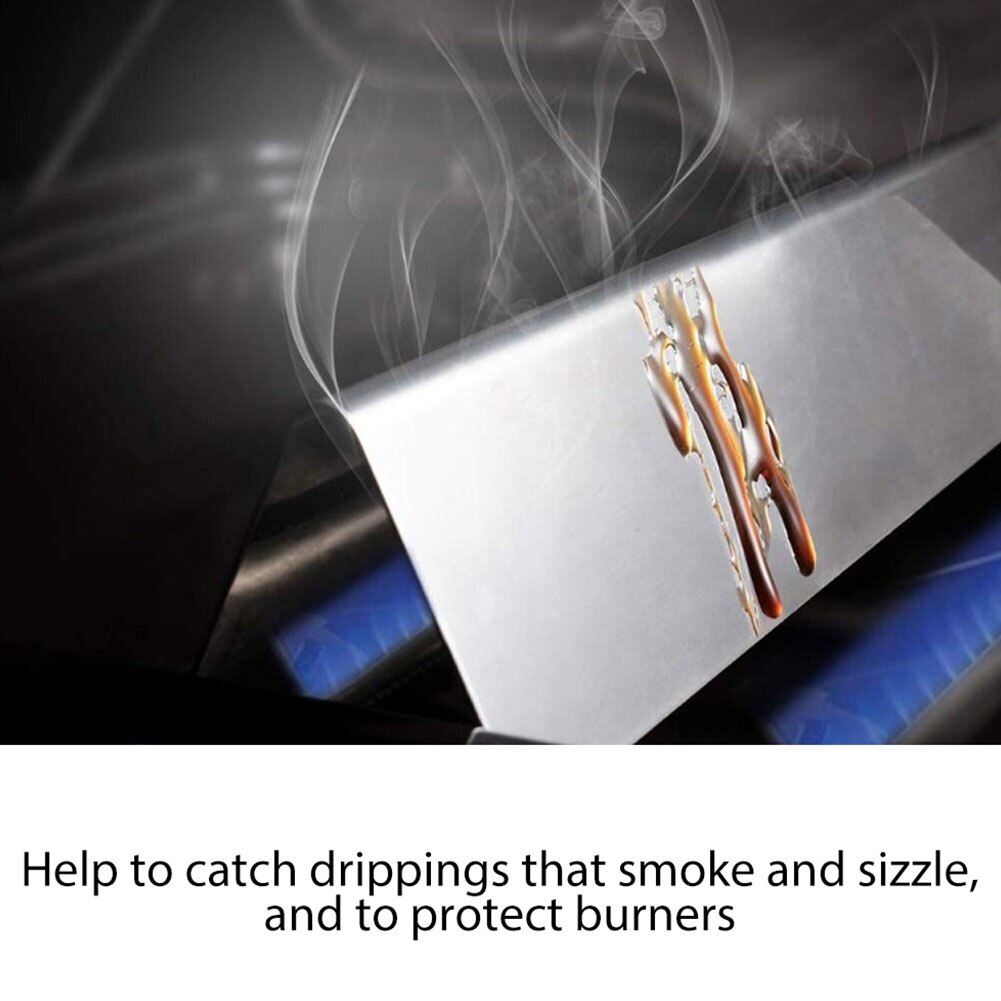 3Pcs Stainless Steel Gas Grill Heat Plate BBQ Heat Tents Fit for Weber/Spirit Series