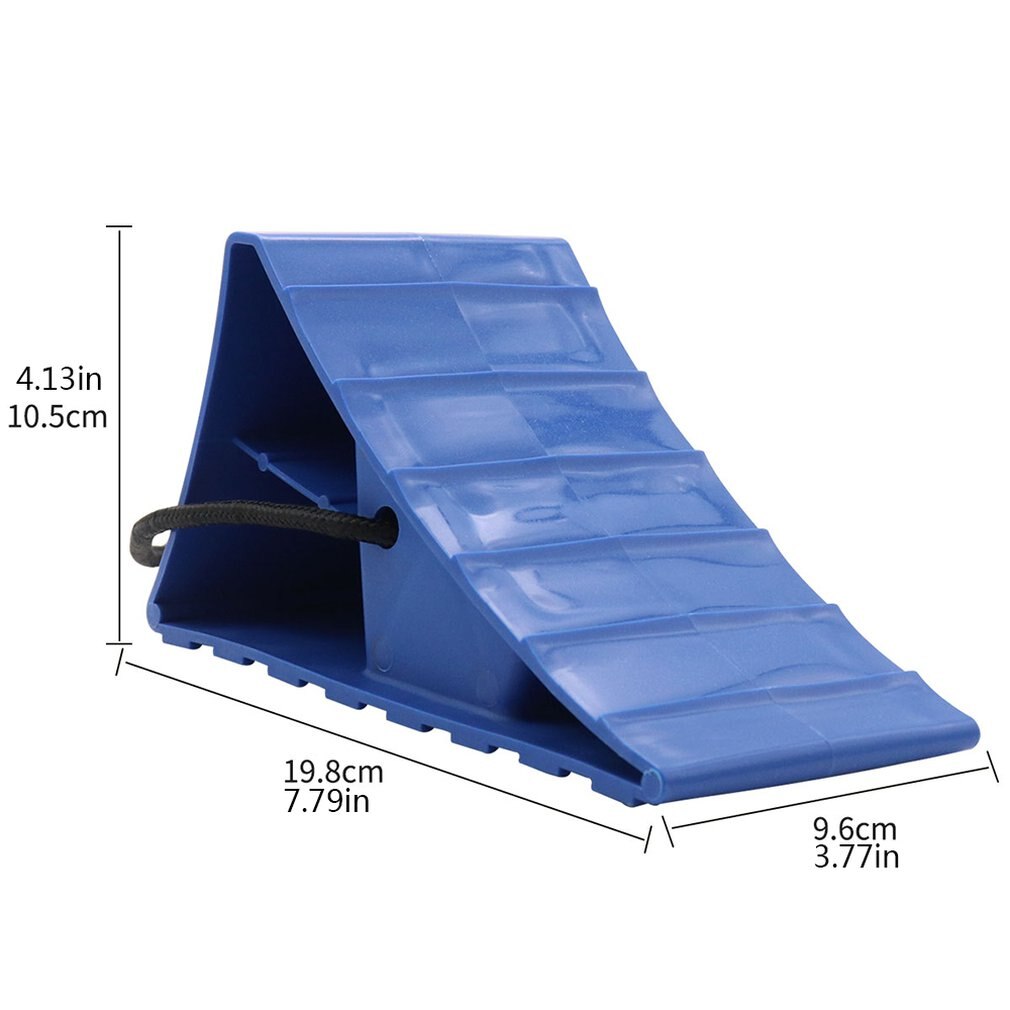 Anti Slip Voertuig Auto Vrachtwagen Wiel Band Chock Stop Blok Blauw Band Anti Stopper Wieluitlijning Blok Band Ondersteuning Pad