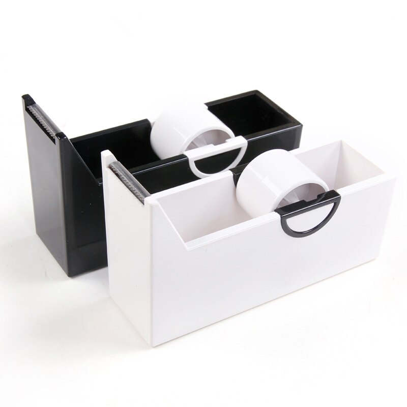 Plastic Masking Tape Cutter Washi Tape Storage Organizer Office Supplies Stationery Tape Dispenser