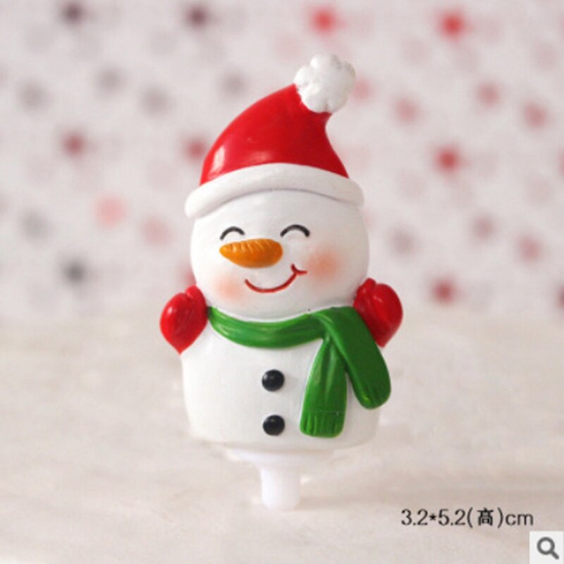 Merry Christmas Cake Toppers Cute Santa Claus Cake Decor Xmas Tree Cupcake Topper Merry Christmas Decor for Home Noel