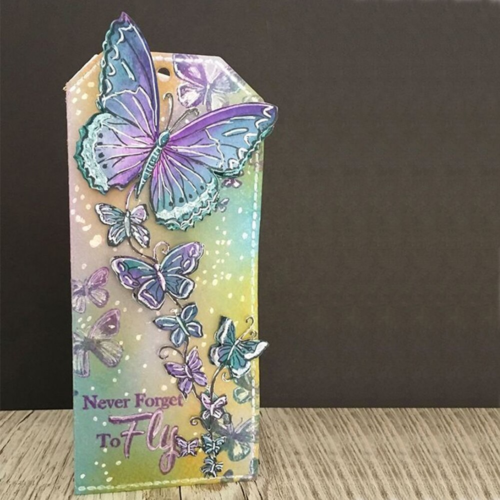 Butterfly Border Frame Metal Cutting Dies Stencil for DIY Scrapbooking Embossing Photo Album Decoration Card Craft Die Cut