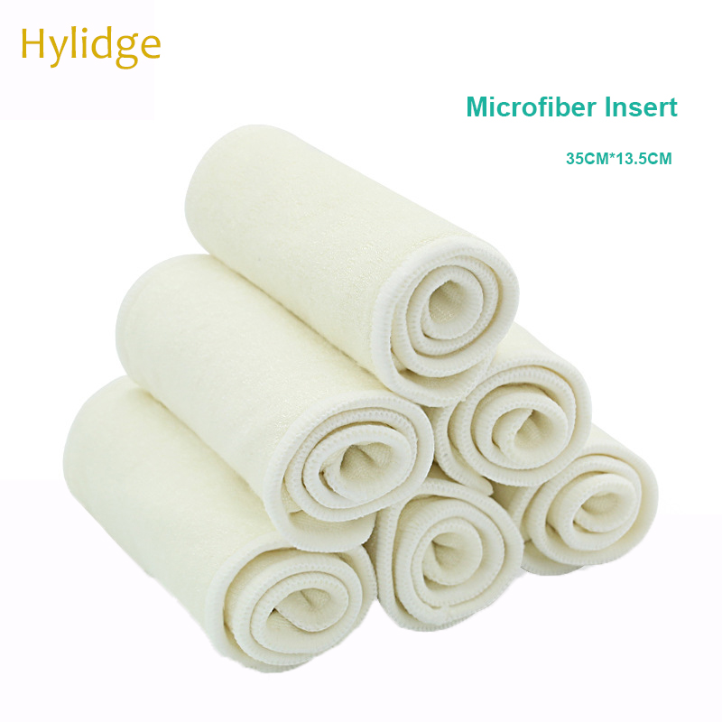 1PC Herbruikbare Luiers Luiers Insert Dikke Wasbare Baby Luier Kleren Luiers Gelukkig Fluit Pasgeboren Microfiber Luier Liner