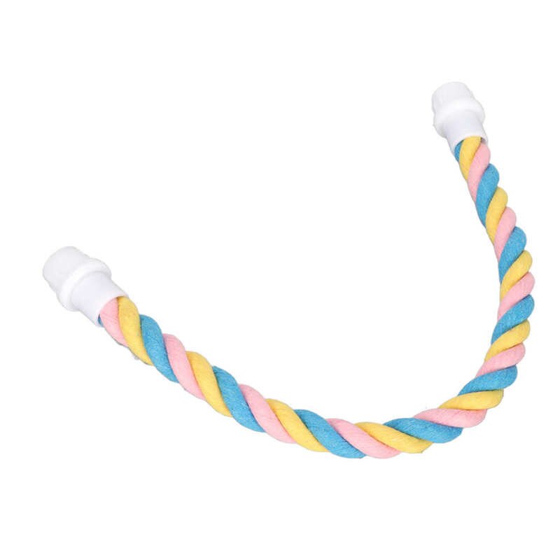 Parrot Rope Perch Flexible Shape Sturdy Parrot Climbing Cotton Rope for Parakeets 