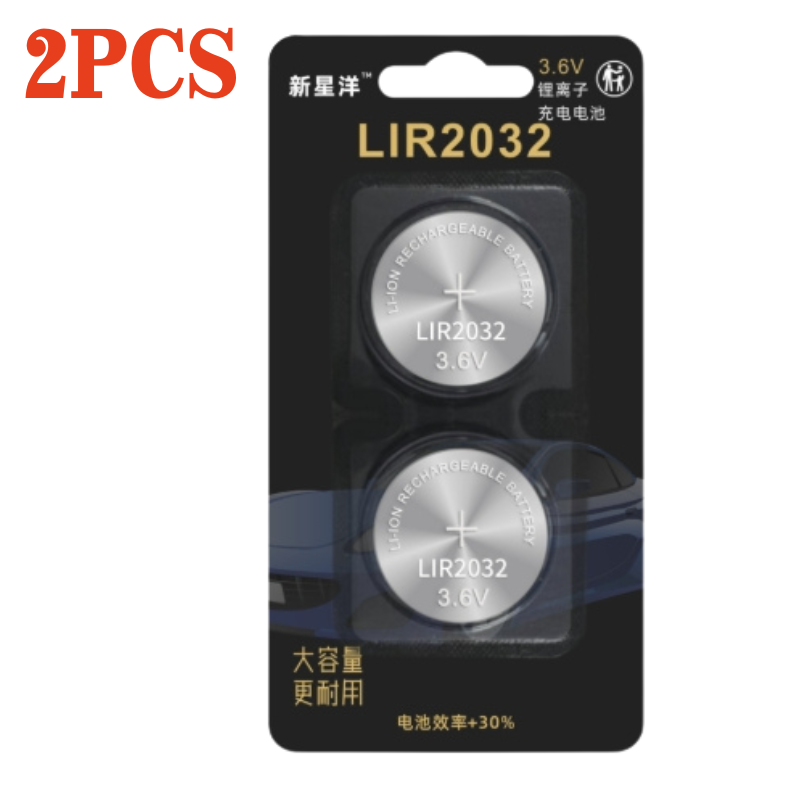 2-10 pezzi 3.6v lir 2032h batteria a bottone ricaricabile versione ad alta capacità delle batterie a bottone al litio lir 2032 sostituiscono  cr2032: Giallo