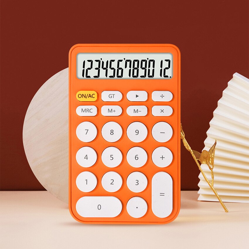 Calculadora de bolsillo, Mini Calculadora de escritorio con función estándar, tamaño de teléfono portátil de 12 dígitos para aprendizaje y oficina