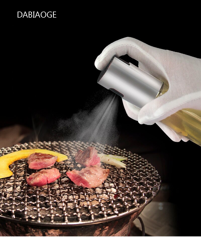 Oljebehållare kök bakning rostfritt stålolivspruta tom flaska vinägerflaska oljedispenser matlagningssallad bbq