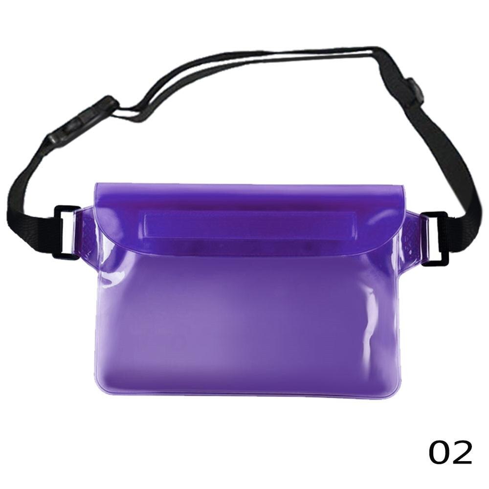 Bolsa impermeable para buceo y natación, bolso de bolsillo para iphone 7, 8, XR, Xs, funda/cámara: Color púrpura