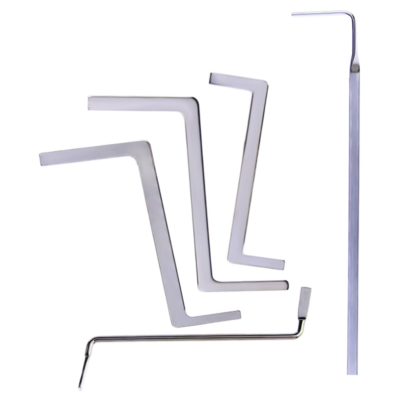 Locksmith Tool Transparent Visible Plunge Practice Padlock Lock with Broken Key Delete Hook Lock Extract Settings