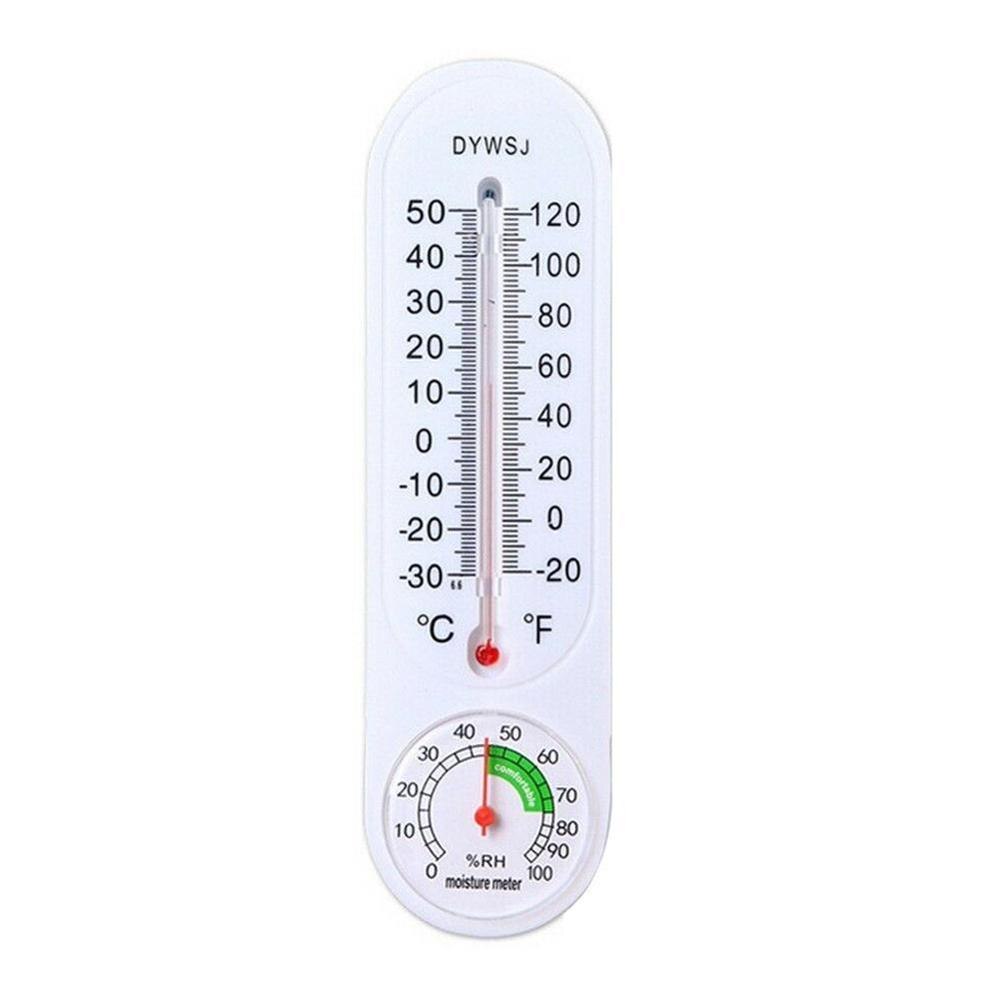 Muur Gehangen Thermometer Hygrometer Temperatuur Voor Indoor Outdoor Tuin Kantoor Mini Temperatuur Sensor: Default Title