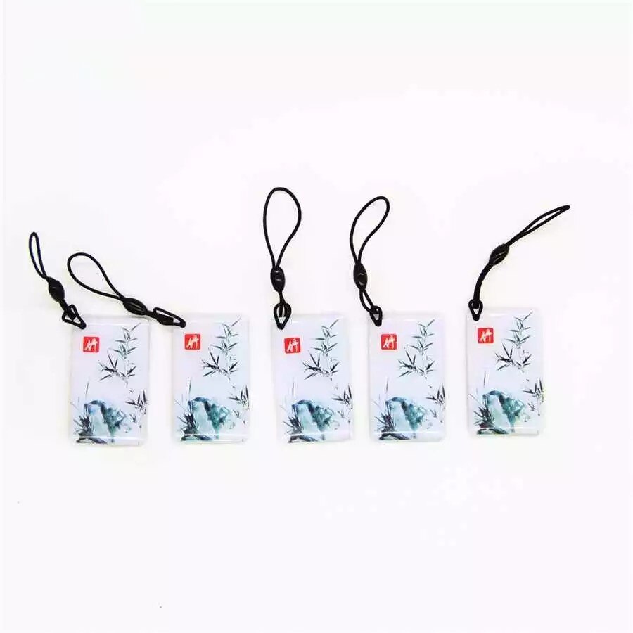 1pcs 125Khz Em4100/TK4100 RFID ID Card Keyfob Access Control System Epoxy Waterproof Tag Keychain Only Read