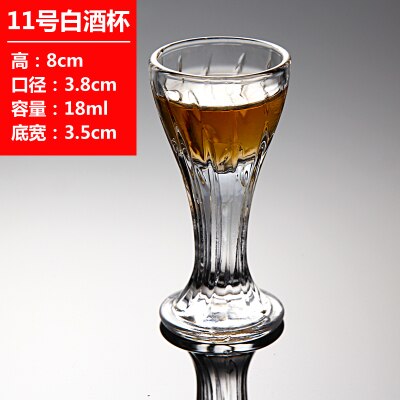 1PCS Mug Crystal Cup Shot Toughened Glass Cup High Spirits White Wine glasses Drinking Thick Bottom Liquor whisky: 11