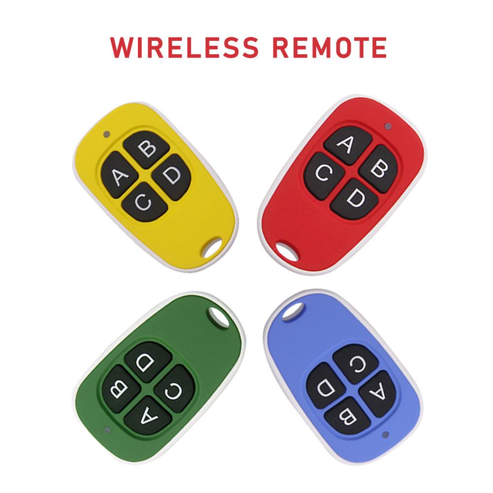 Garage Door Remote Control 433MHz 4 Keys Copy Universal Remote Control Cloning electric gate Remote Controller Duplicator Key