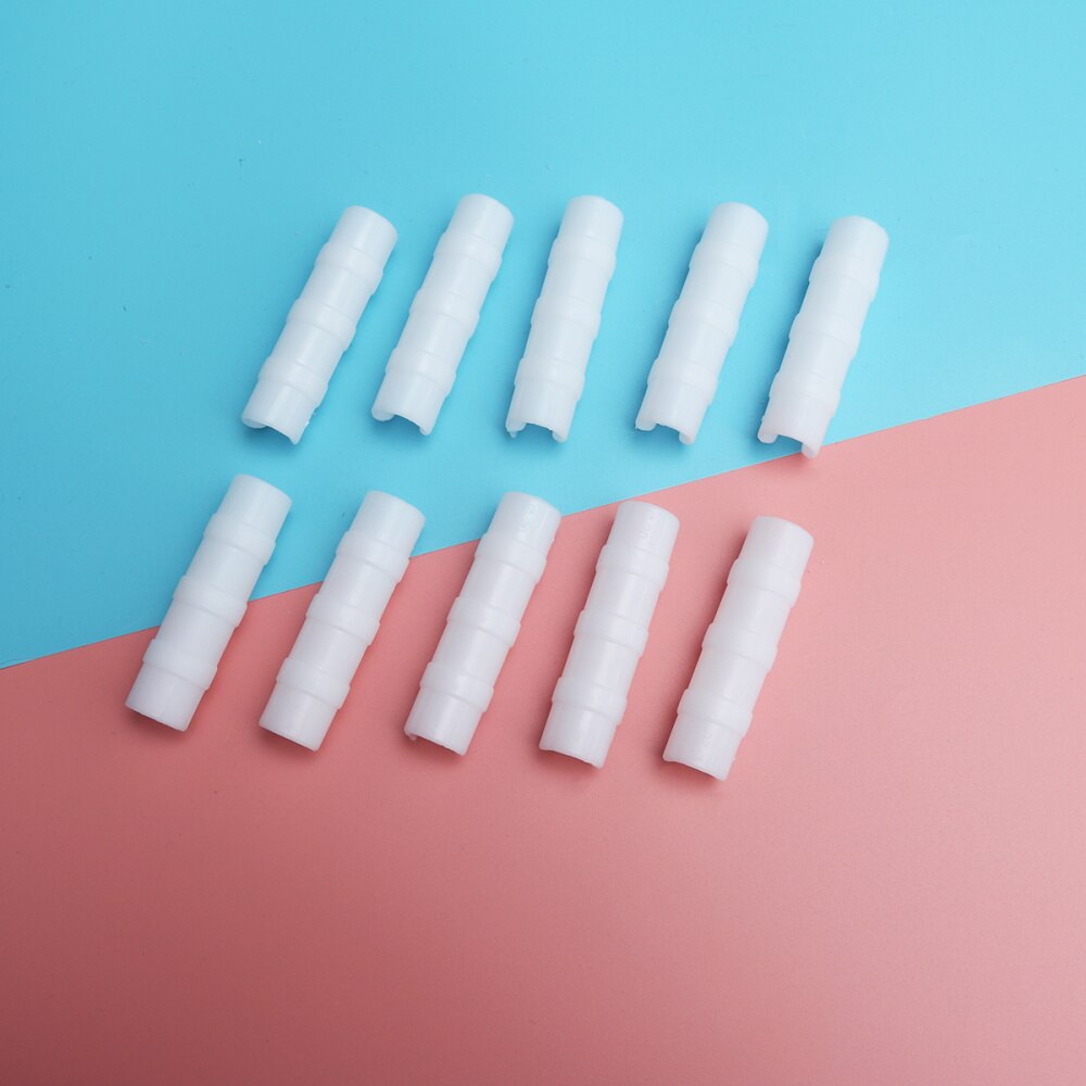 10 Pcs ABS Snap Clamp Standard Grip Snap-in Buckle Garden Greenhouse Accessories (Suit for 19-20mm Pipe, White)