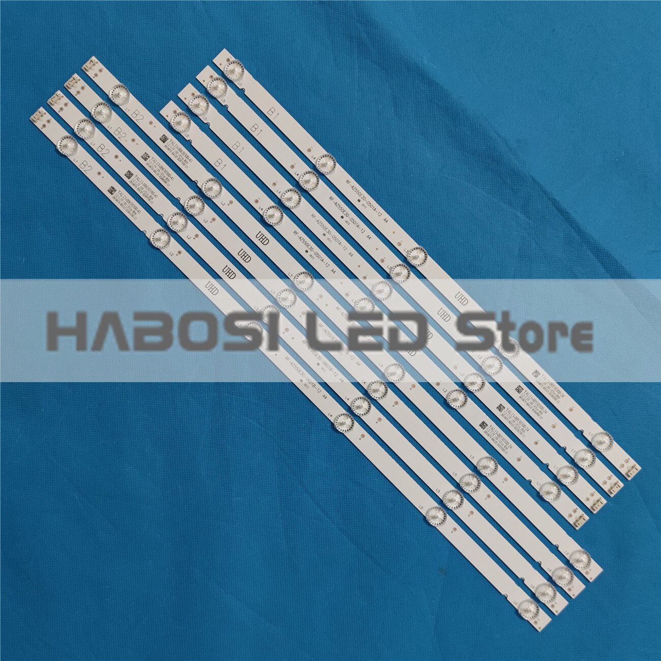 8Pcs/Kit 55UJ6200 Ua 55UJ620Y Ta 55UJ620V Za 55LJ620V 55UJ6000 PTV55U21 55U5A LC550EGJ Sk A4 Rf AZ550E30 0501A 12 0601B 20