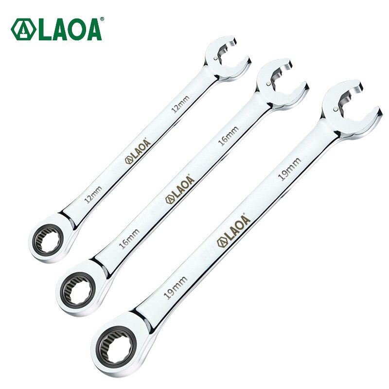 LAOA Multifunctional Fast Ratchet Wrench Double-headed Dual-purpose Open-ended Ratchet Wrench Hand Tools