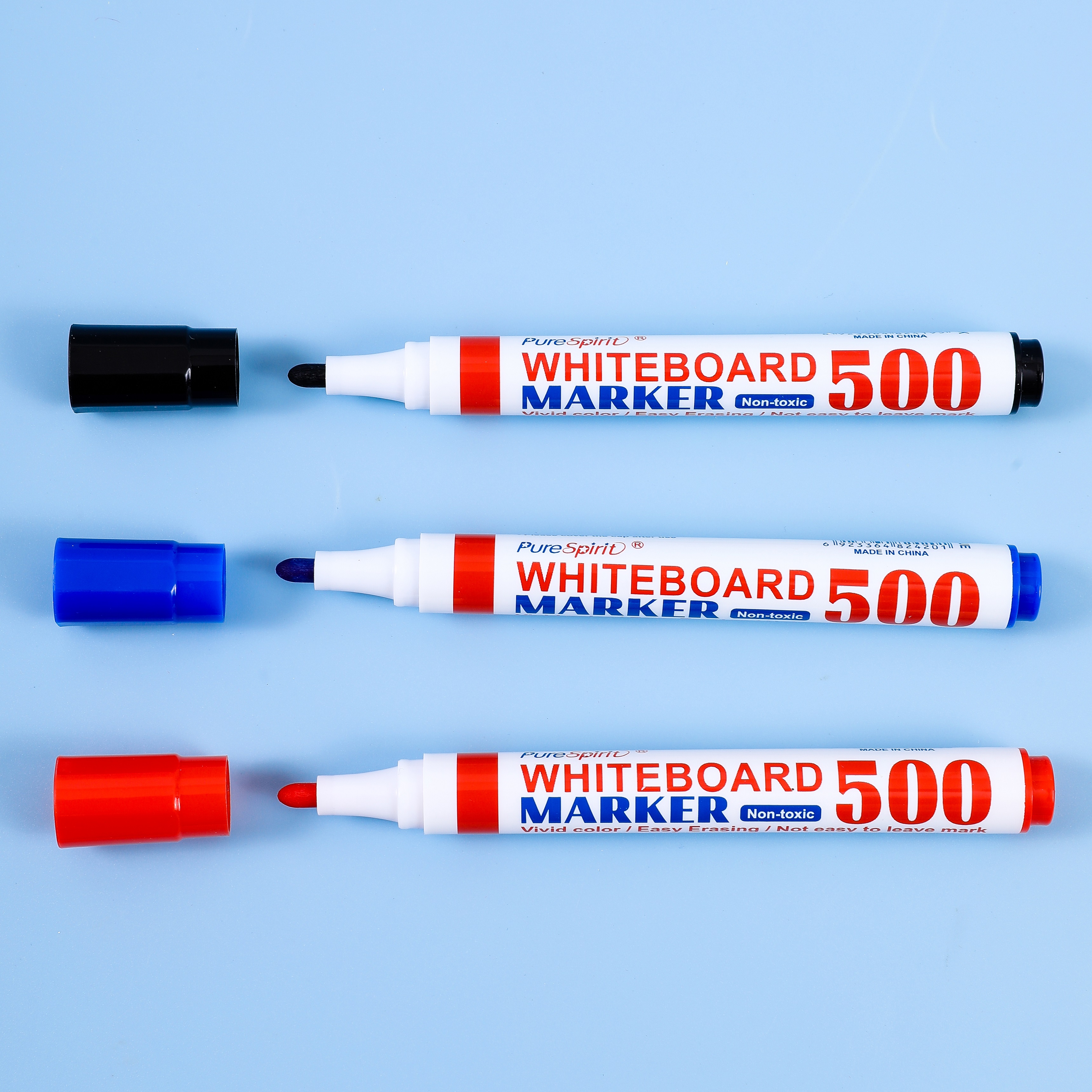 Pennarello per lavagna bianca da 10 pezzi, pennarello per lavagna nera blu rossa per ufficio scolastico