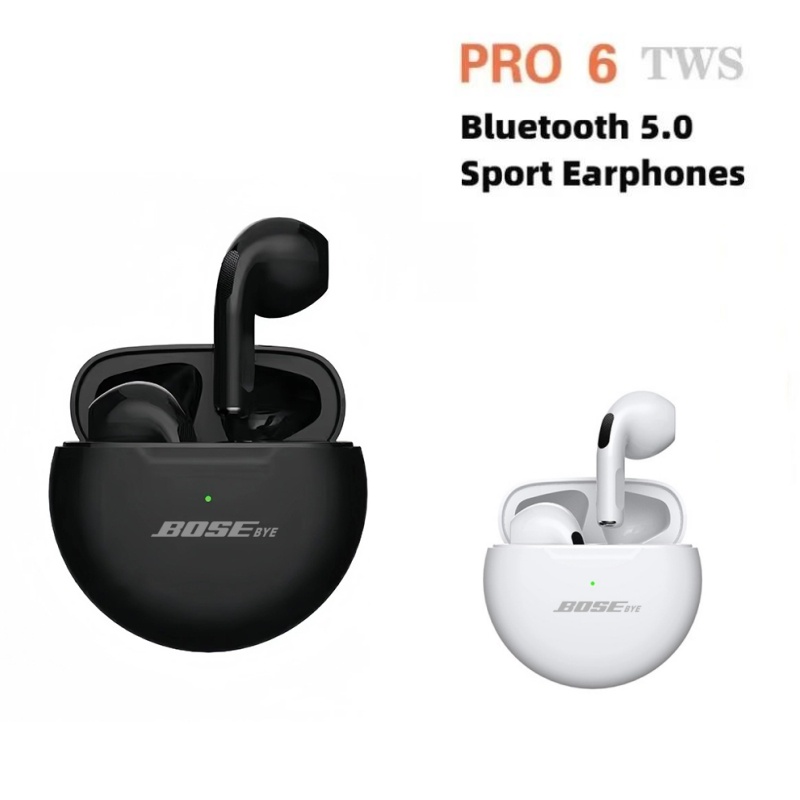 BOSEbye Profi6 True kabellos Kopfhörer Bluetooth 5.2 Kopfhörer TWS Spielen Stereo Rauschunterdrückung schwer Bass Mini in-Ohr-Ohrhörer