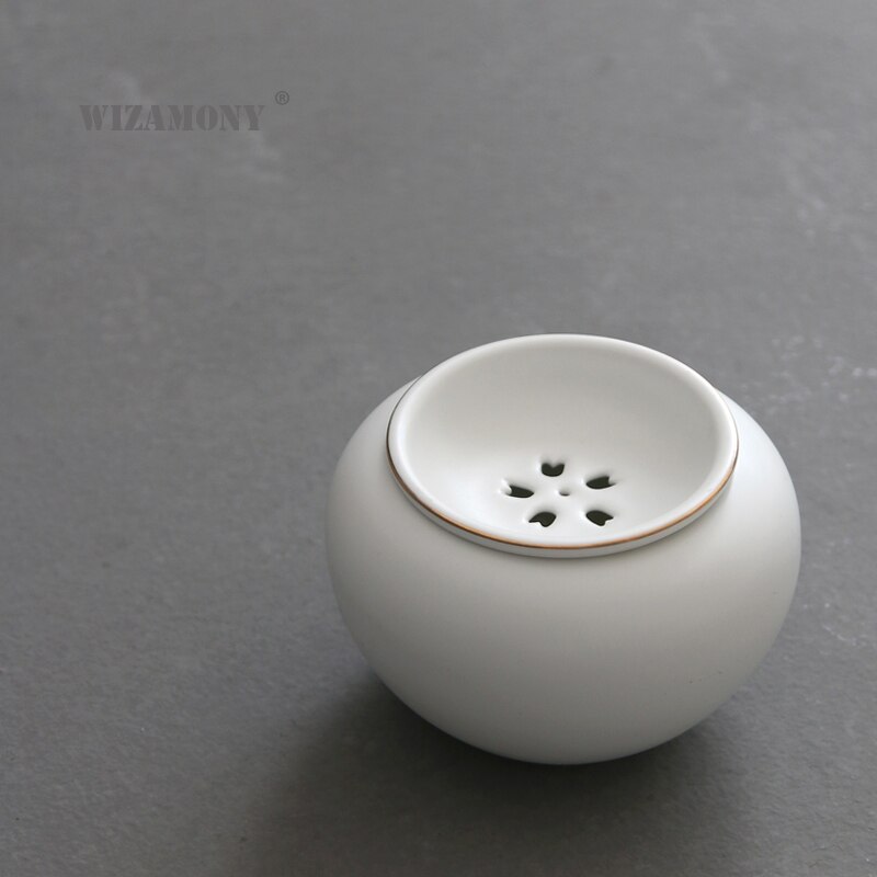 WIZAMONY Japanse Thee Wassen Kom Vet Wit Jianshui gongfu Teasets thee Accessoires Keramische Porselein Chinese water container