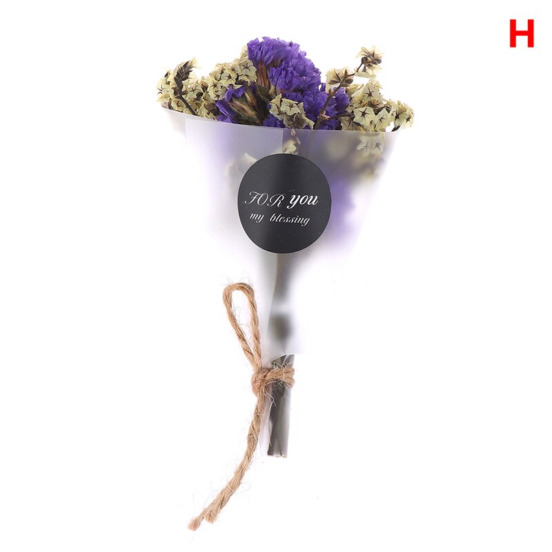 Tør blomst kunstigt krystalgræs til valentinsdag indretning mini buket gør det selv piger tørrede blomster fotografi rekvisit: H