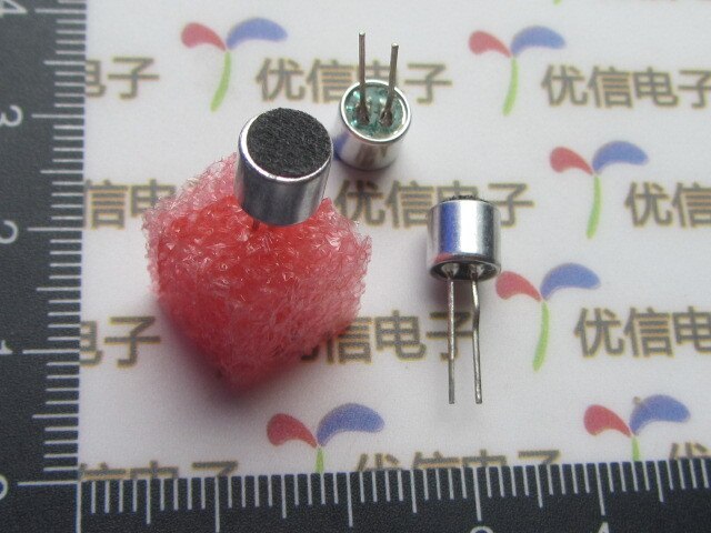 6 * 5mm Electret Condenser Microphone / pickups / with pins microphone (sensitivity 52D)