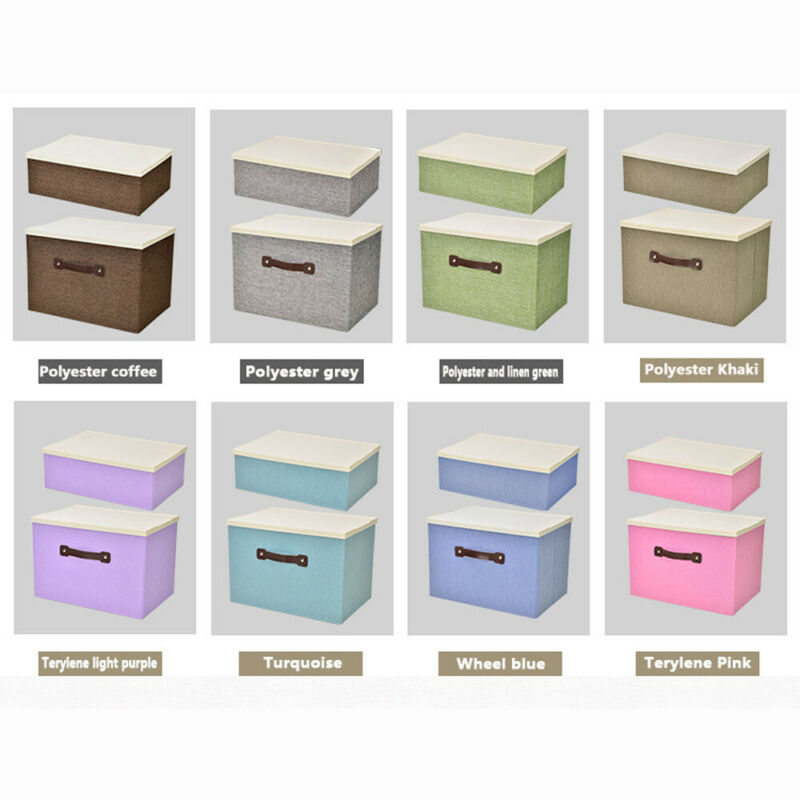 1PC Foldable Fabric Storage Cube Box 33x23x22cm Drawer Toys/Books/Clothes Organiser DIY AU Stackable Storage Box