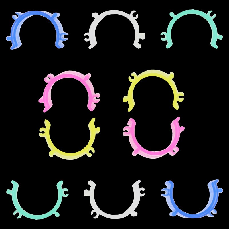 10PCS Bobbin clip colorful half moon clip plastic bobbin clip to prevent thread from falling off: Default Title