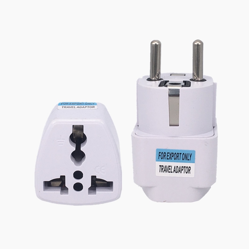 Adaptateur de prise de courant universel Kr, prise de voyage américaine, européenne, AU, ue à US, royaume-uni, USA, israël, brésil, japon, corée: Germany KR White