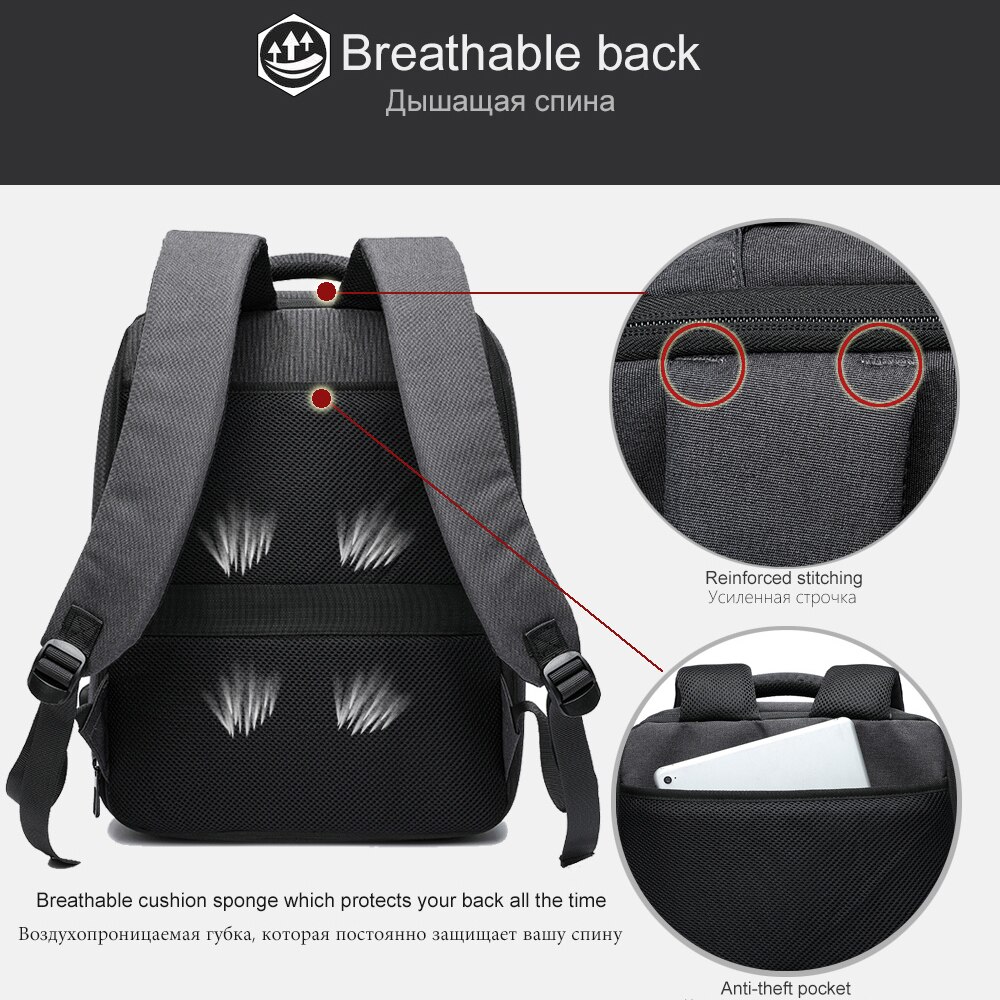 VORMOR neue schule rucksäcke USB lade anti-diebstahl laptop tasche männer und frauen rucksäcke reisen mochila