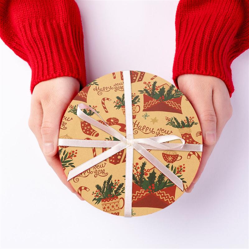 6pcs Christmas Wrapping Paper DIY Kids Folding Handmade Paper Craft Retro EU Style Party Wrapper Packaging Paper