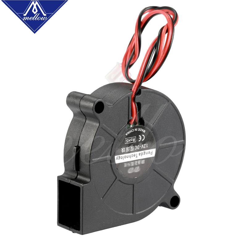 3D Printer Blower Fan 5015 12V 0.28A/24V 0.1A Dual Bearing Fan centrifugal DC Cooling Turbo fan 5015S for i3 CR-10/10S/Ender3