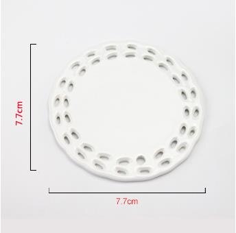 12pcs/lot Sublimation Blanks Christmas Decoration Ceramic Pendant for Sublimation INk Transfer Printing Heat Press DIY: Round with holes