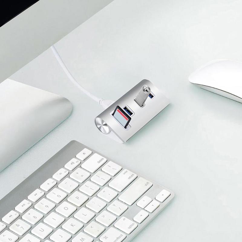 Rocketek multi usb 3.0 hub 3 port adapter splitter Power Interface SD TF Card Reader for MacBook Air computer laptop accessories
