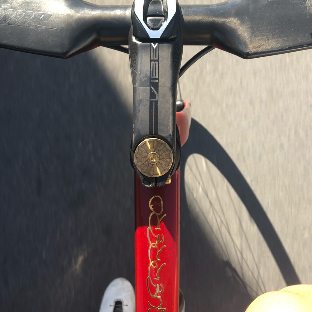 Tige de fourche avant de vtt, bouchon supérieur de casque avec vis, léger, pour vélo de route