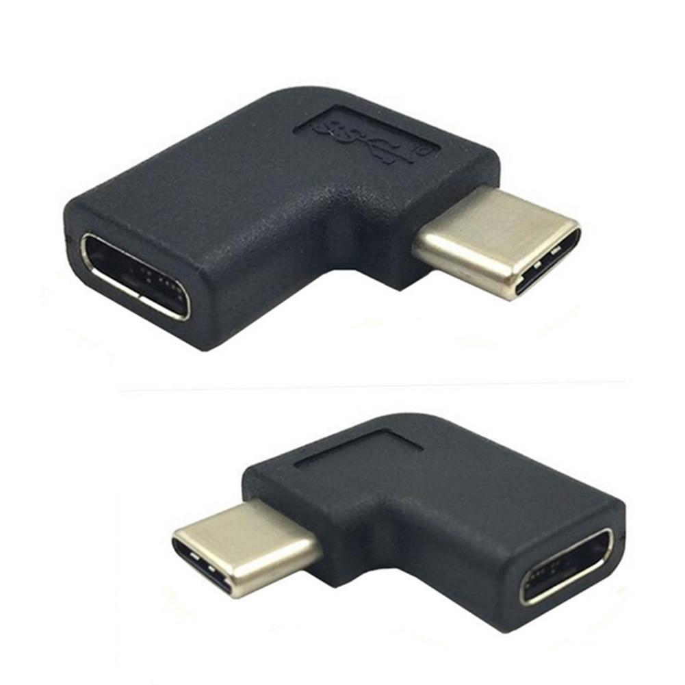90 graden L-type USB 3.1 Type-C Man-vrouw Adapter Connector Converter Plug