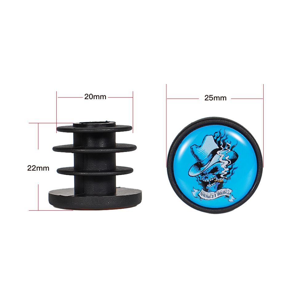 Chooee Bike Accessories Bicycle Handlebar End Plug MTB Grip Bar Plug Road Bike Handlebar Tape Caps PVC Bar Ends Plugs 1 Pair