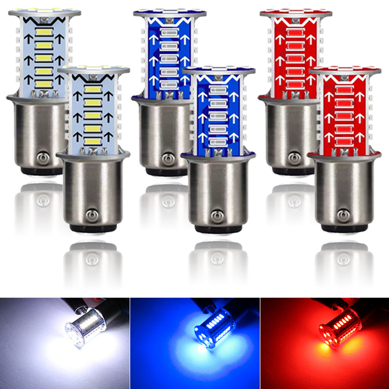 Universal- LED Motorrad Strobe Brems Glühbirnen Auto Schwanz Parkplatz Rückfahr Lichter Auto Brems Lampen Motorrad Rücklicht 1/2Stck