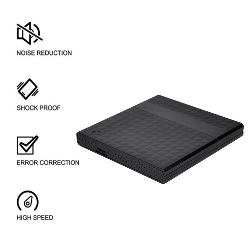 Lecteur cd/dvd externe usb 3.0 type-c, graveur dvd portable pour ordinateur portable, mac, windows