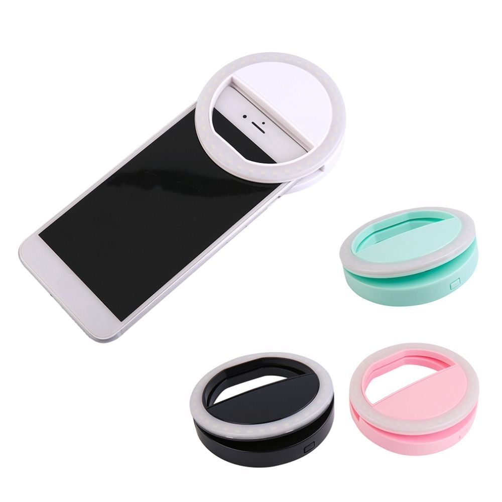 Universal Portable LED Flash Fill Light Up Selfie Luminous Lamp Phone Ring For iPhone 6 6S Plus 7 7 8 Plus X