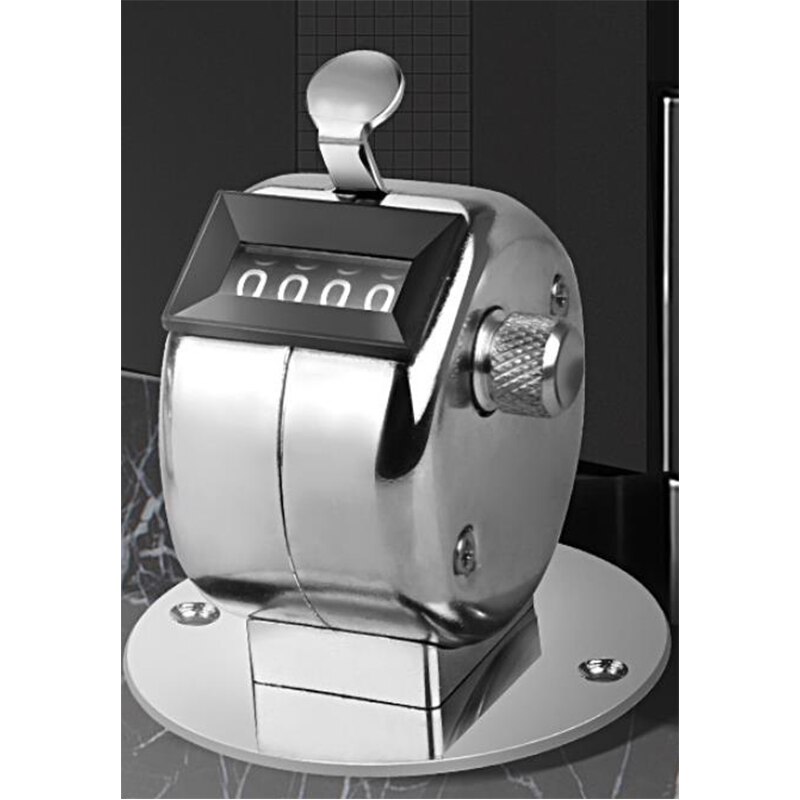 Warehouse Manual Chanting Counter Buddha Mechanical Metal Manual Counting Machine: With the base