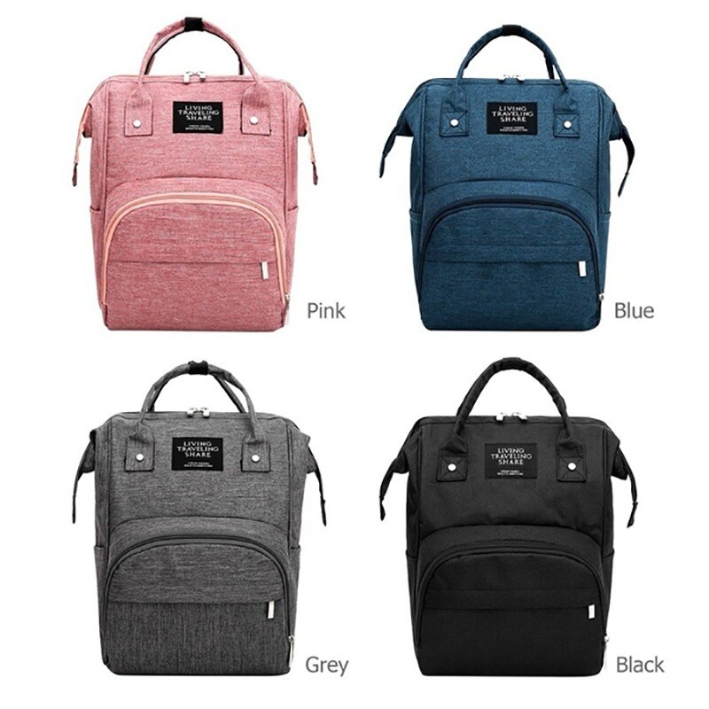 Large Capacity Diaper Bag Baby Nappy Bag Mummy Daddy Backpack Waterproof Casual Laptop Bag Milk Bottle Bag
