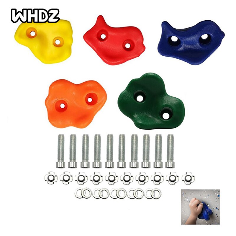 5Pcs Kleurrijke Kinderen En Volwassen Rock Muur Houdt Klimmen Rock Muur Grips Voor Indoor En Outdoor Speeltuin Spelen Set